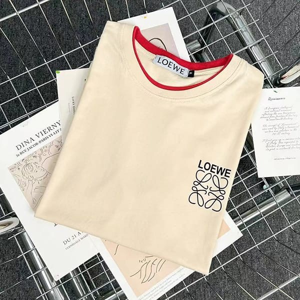 高品質ロエベ コットン アナグラム Tシャツ スーパーコピー lom25556